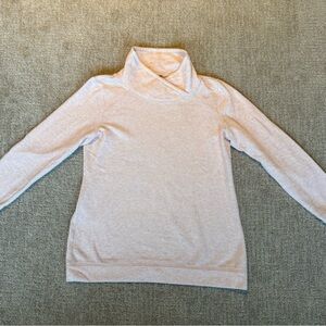 Talbots light pink funnel neck sweater